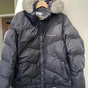 Columbia Winter Coat with Detachable Faux Fur Hood